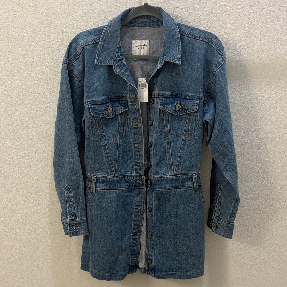 Abercrombie & Fitch Blue Denim Dress
